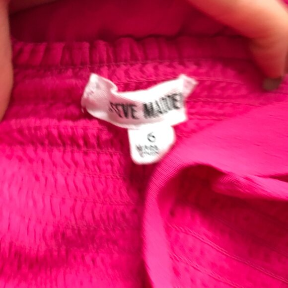 Steve Madden Fuchsia Bustier Midi Dress Size 6 - Picture 6 of 7